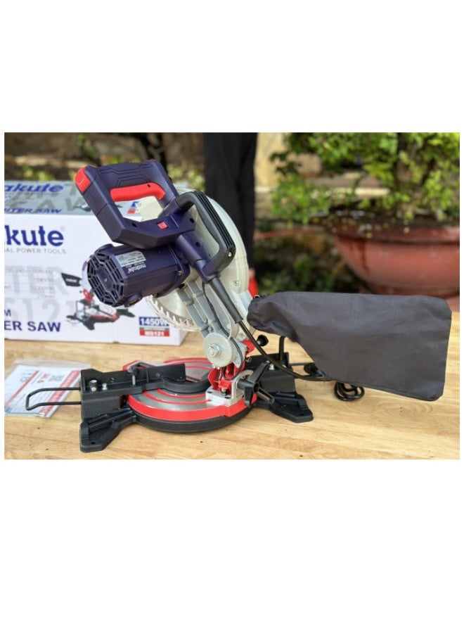 makute Miter Saw  1450W with 5200rpm and 25.4 Blade Size for Crown Moulding  Picture Frames  Door Frames Window Casings and more (MS121)  - Image 4