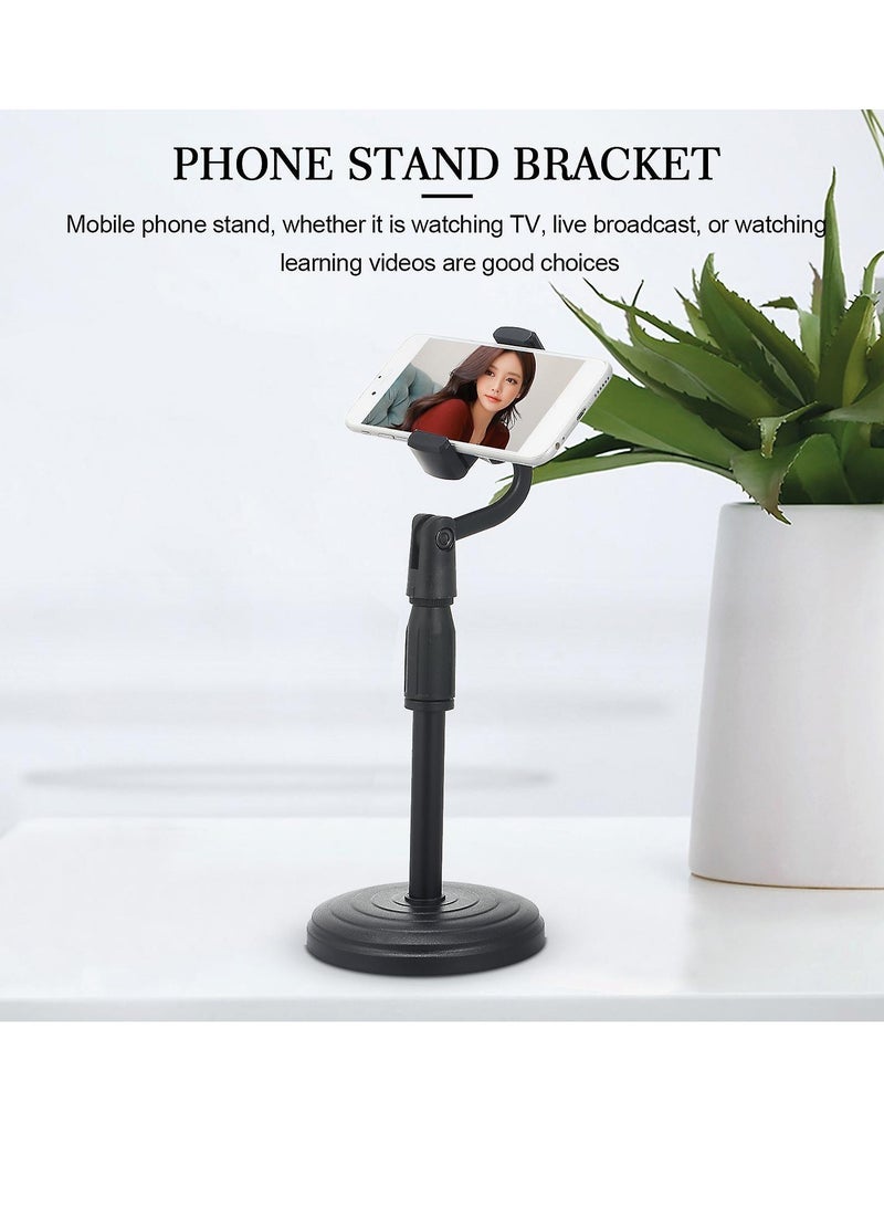 Cell Phone Stand for Live Streaming, YouTube Video/Photography, Adjustable Height & Angle Phone Holder Gooseneck Flexible Arm Universal Phone Stand for Desk , Office, Kitchen - Image 3