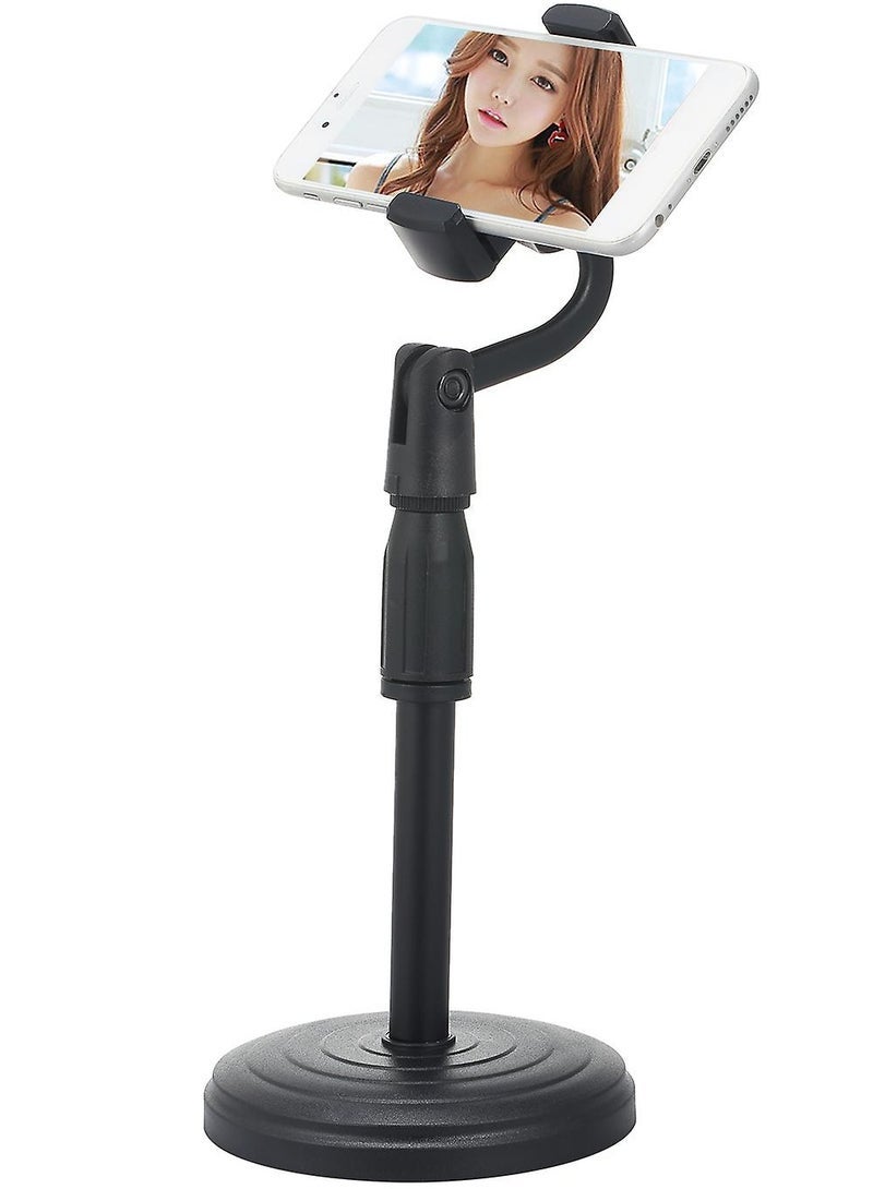 Cell Phone Stand for Live Streaming, YouTube Video/Photography, Adjustable Height & Angle Phone Holder Gooseneck Flexible Arm Universal Phone Stand for Desk , Office, Kitchen - Image 2