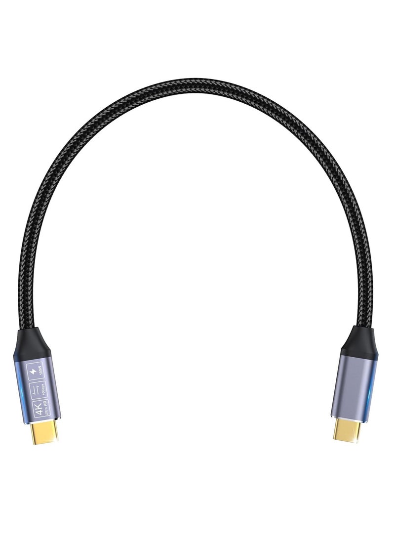 USB C 3.1 Gen 2 Short Cable Support 100W Charging/10Gbps Data Transfer/4K Display @ 60Hz, USB Type C to USB C Charging Cable, Compatible with Android Galaxy 0.5m, USB-C Cable  - Image 1