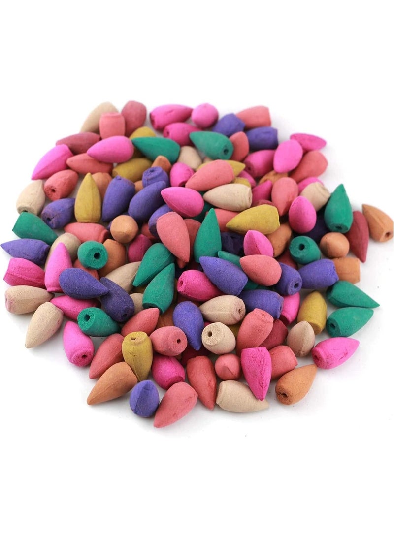 Colorful cone incense set with assorted aromatic scents for relaxation and yoga - Value pack - Image 1