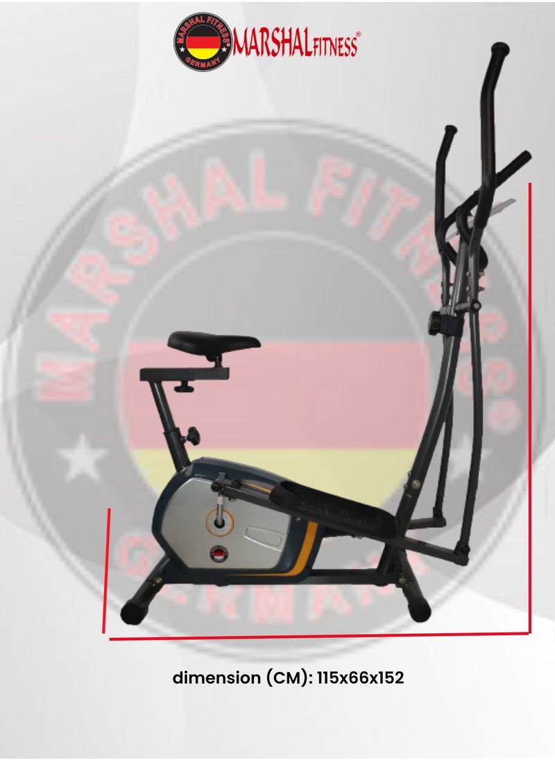 مارشال فيتنس آلة تمرين الدراجة البيضاوية للاستخدام المنزلي BXZ-745EA  - Image 4