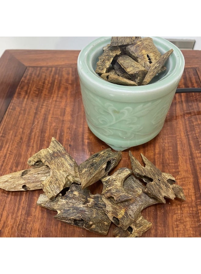 100غ قطع عود هاينان كينام - درجة غاطس 90%، رائحة عسلية باردة، زيوت غنية، مادة معتقة، بخور فاخر للمنزل - Image 4