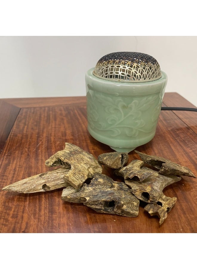 100غ قطع عود هاينان كينام - درجة غاطس 90%، رائحة عسلية باردة، زيوت غنية، مادة معتقة، بخور فاخر للمنزل - Image 3