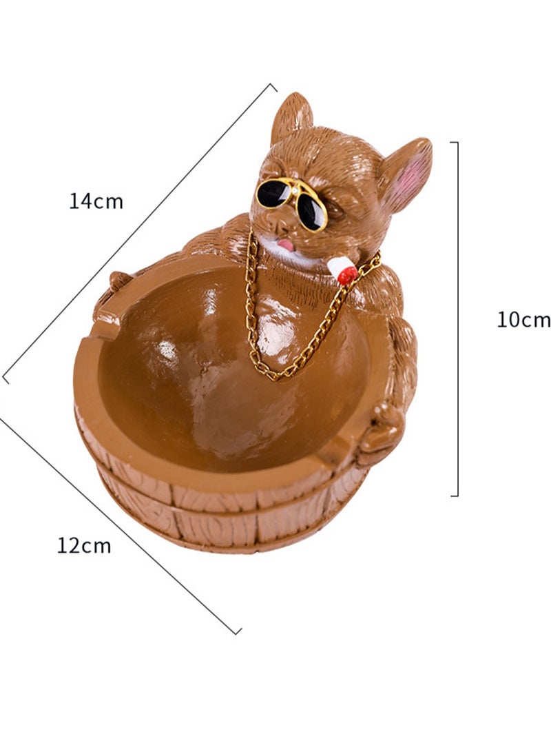 مكتب منزلي بسيط وشخصي وعصري وعصري وغرفة النوم والدراسة ومكتب الكمبيوتر ومنفضة سجائر كسولة (بني كبير) - Image 2
