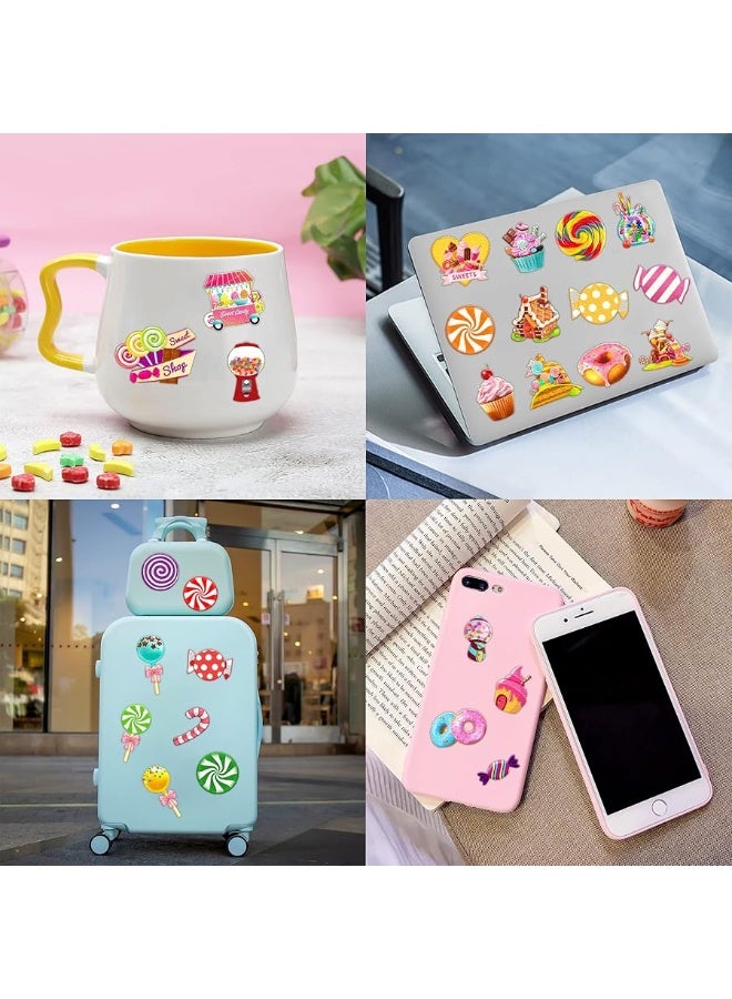 96 PCS Cute Candyland Candy Land Temporary Tattoos Theme Birthday Party Decorations Supplies Favors Decor Stickers Tattoo Gifts for Kids Girl Boys Games School Rewards Prizes Christmas Xmas Carnival - Image 2