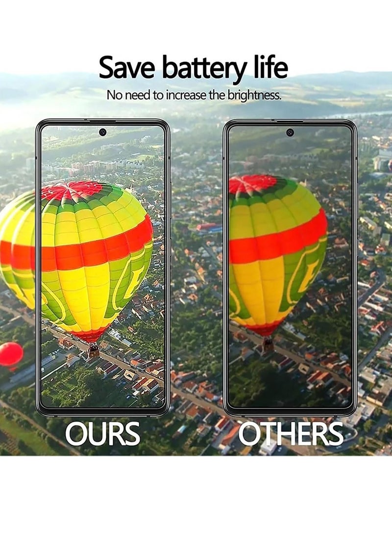 Raxoom Case Compatible with Samsung galaxy a35 5g Case Cover & (2Pcs) Privacy Screen Protector Tempered Glass Protector Soft TPU Cover(black) (Black) - Image 5