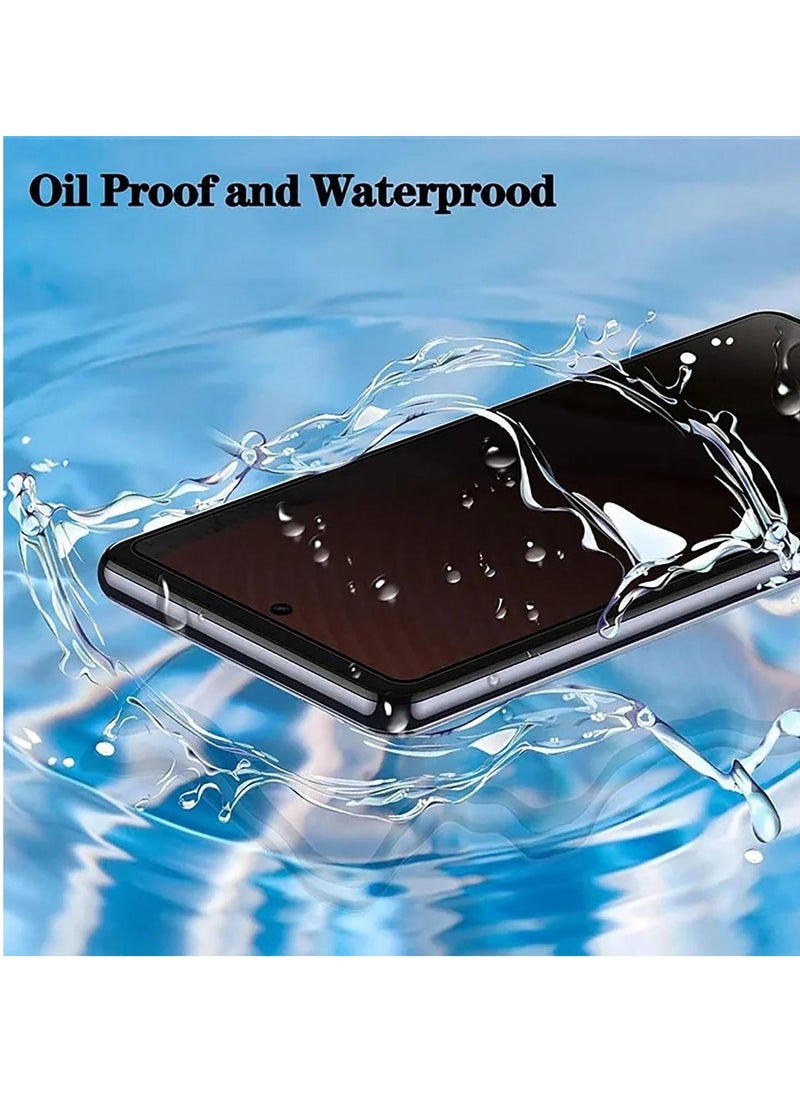 Raxoom Case Compatible with Samsung galaxy a35 5g Case Cover & (2Pcs) Privacy Screen Protector Tempered Glass Protector Soft TPU Cover(black) (Black) - Image 4