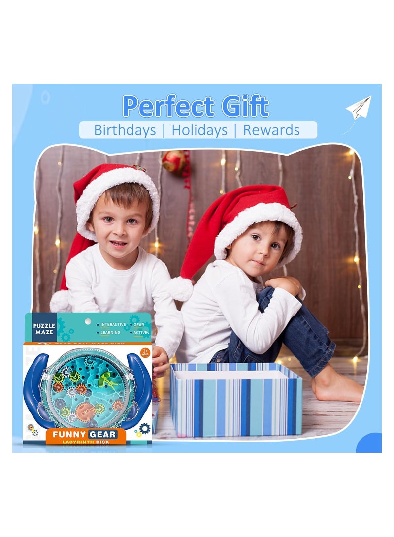 ألغاز ذهنية وألعاب للأطفال، لعبة كرة متاهة ثلاثية الأبعاد للأطفال من 3 إلى 8 سنوات، لعبة متاهة مع تحكم بالمسننات، تتحدى المهارات الحركية الدقيقة، ألعاب ألغاز هدايا للأطفال والمراهقين، ألعاب صعبة - Image 3