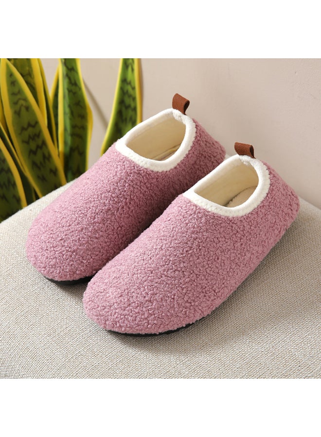 Autumn And Winter Adult Floor Shoes Anti-slip Bottom Fleece-lined Thickened Early Education Socks For Women's Indoor Warm Cotton Shoes Children's Socks Shoes