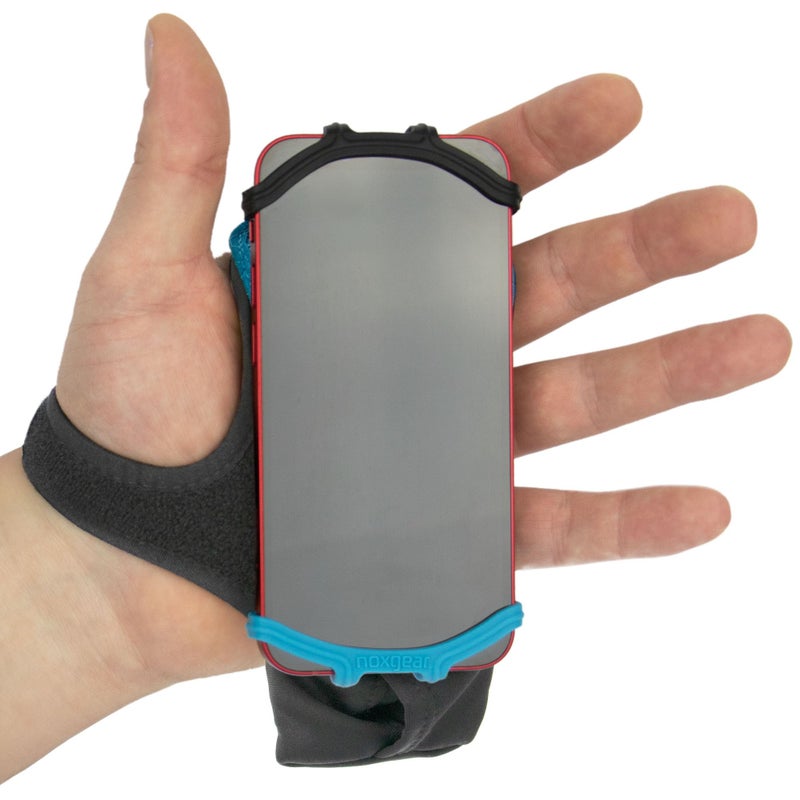 Noxgear Hand Held Phone Holder Handheld Grip Phone Holder with Key Fob Card Slot for Running Jogging Working Out Compatible with All Phones iPhone Samsung Google Machine Washable - Image 2