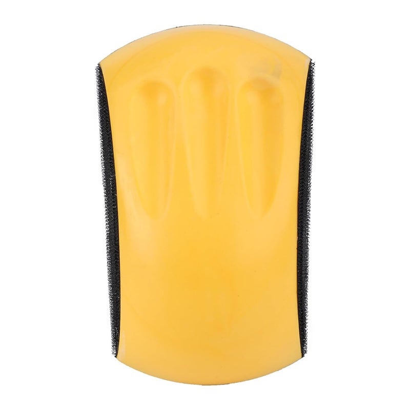 Marhynchus Soft Elastic PU Foam Hand Sanding Pad Block for Polishing, Grinding, Disc with Sandpaper, Ergonomic Design to Reduce Hand Fatigue (6 inches 150mm) 6 inches 150mm - Image 1