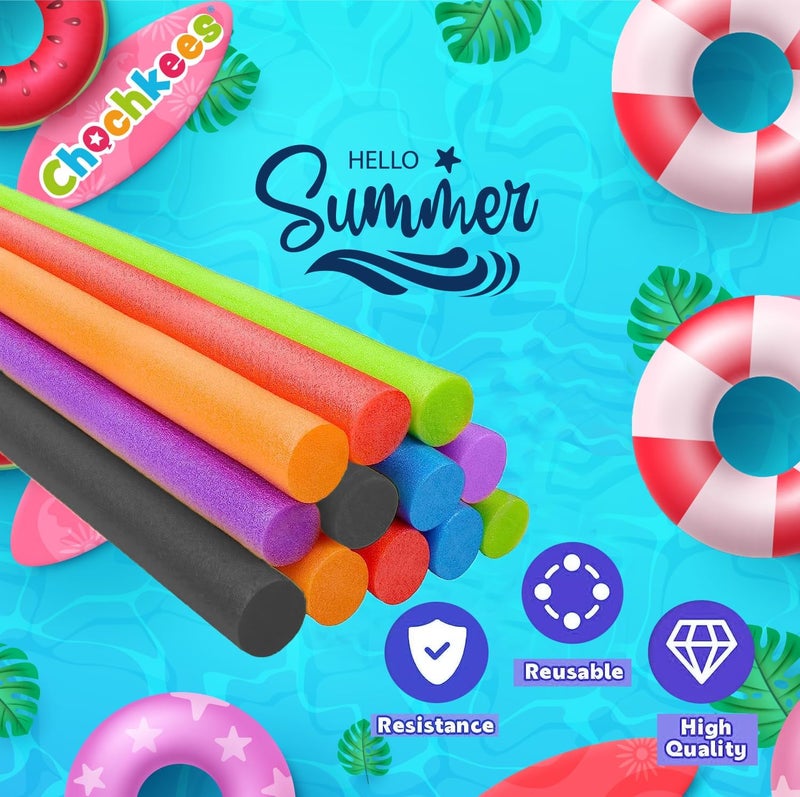 The Dreidel Company Floating Pool Noodles Foam Tube - Thick Purple Noodles for Swimming, 52 Inches Long - Image 2