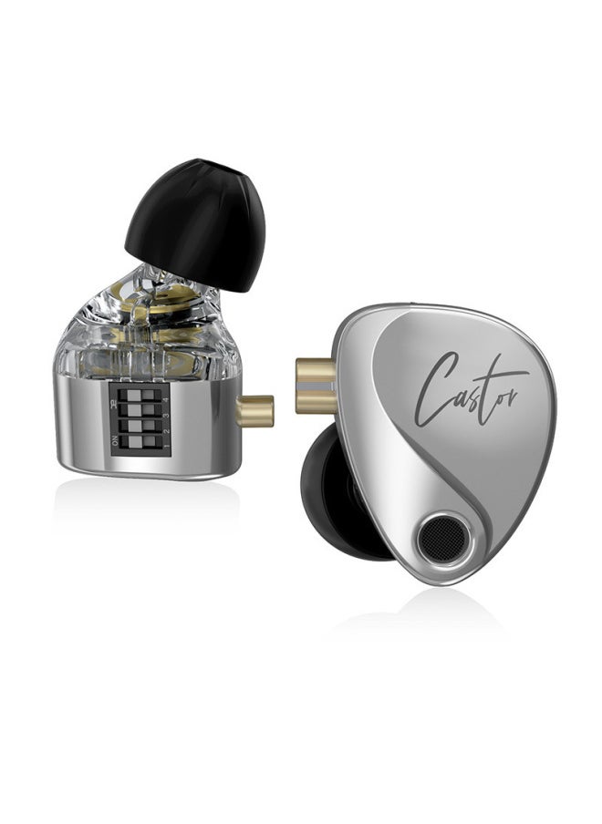 Generic KZ Castor In Ear HiFi Earphone 2DD Dynamic High-end Tunable-Color:Improved Bass Microphone  - Image 3