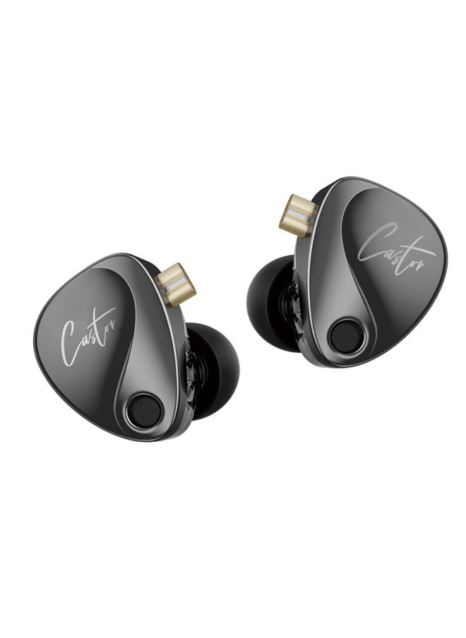 Generic KZ Castor In Ear HiFi Earphone 2DD Dynamic High-end Tunable-Color:Improved Bass Microphone  - Image 2