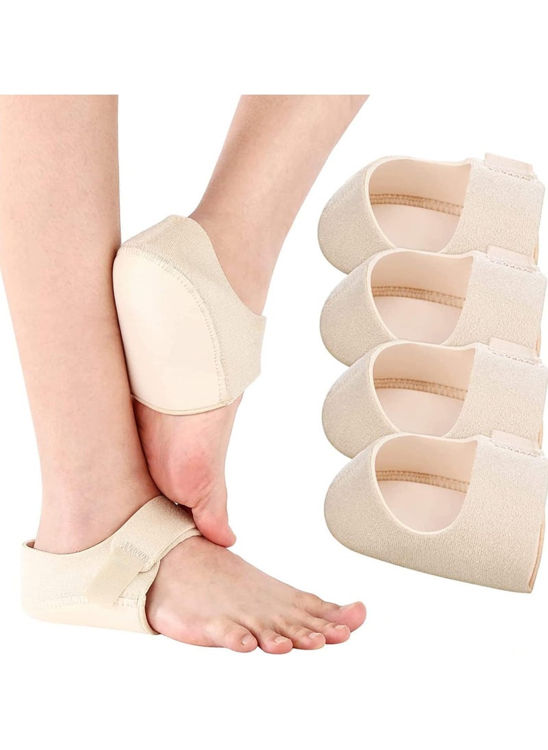 Healife Heel Spur Inserts Gel Heel Pads, Heel Spur Bandages, Heel Protection Silicone Heel Protector, Suitable for Heel Analgesia / Stress Reduction, EU36-40 (Beige)  - Image 5