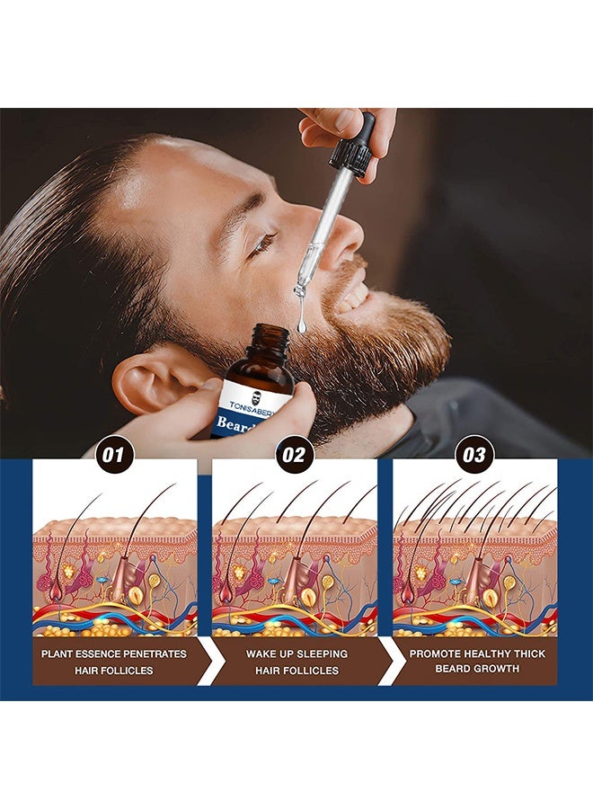 تونيزابري زيت اللحية ، نقي وطبيعي 100٪ لتقوية جذور اللحية وترطيب اللحية وجعل اللحى أكثر سمكا 30 مل - Image 5