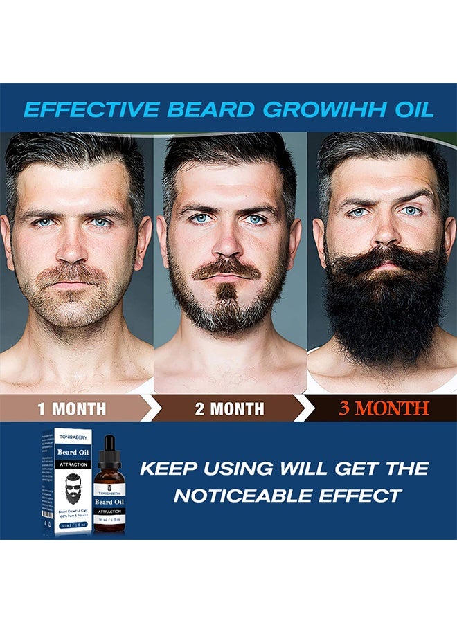 تونيزابري زيت اللحية ، نقي وطبيعي 100٪ لتقوية جذور اللحية وترطيب اللحية وجعل اللحى أكثر سمكا 30 مل - Image 3
