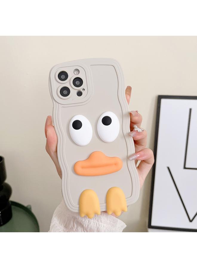 اس-توب جراب لهاتف iPhone 11 من السيليكون بحافة وافية وغطاء كبير على شكل بطة مع سوار معصم - Image 2