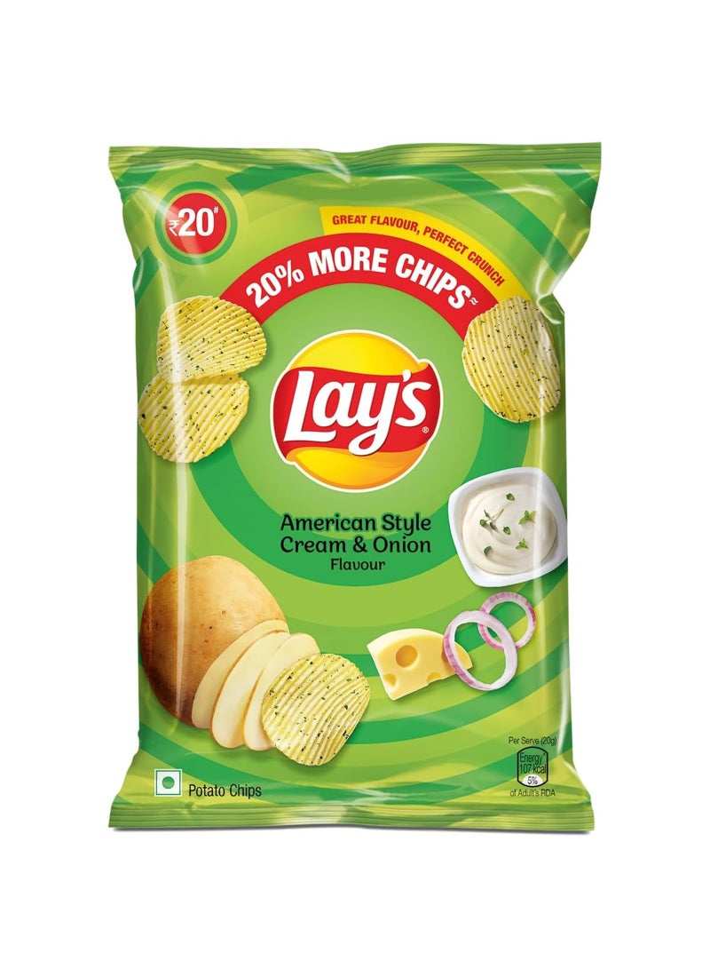 Lay's American Style Cream & Onion Chips 52.9gm - Image 1