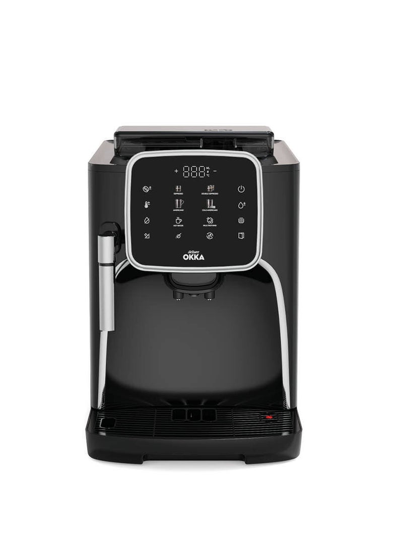 arzum okka - Pro Fully Automatic Espresso Machine - OK0030-05 - Black&Chrome - Image 1