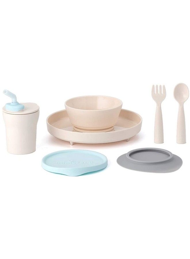 Mini Ware Little Foodie Allinone Feeding Set Plan ; Feeding Set For Baby ; Bpa Free ; Vanilla Aqua One Size Mwlfva - Image 2
