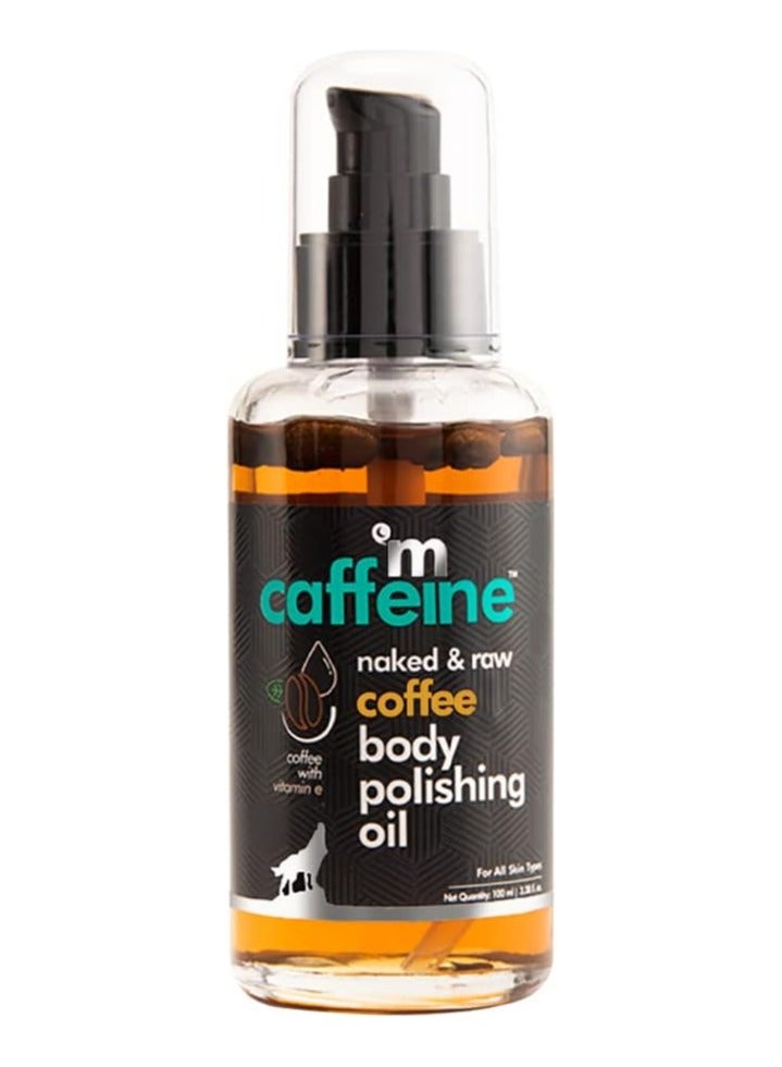 MCaffeine mCaffeine Coffee Body Polishing Oil (100ml) with Olive Oil & Vitamin E | Reduces Stretch Marks & Cellulite | Natural, Vegan Oil for Soft, Moisturized Skin | Perfect for Daily Use  - Image 1