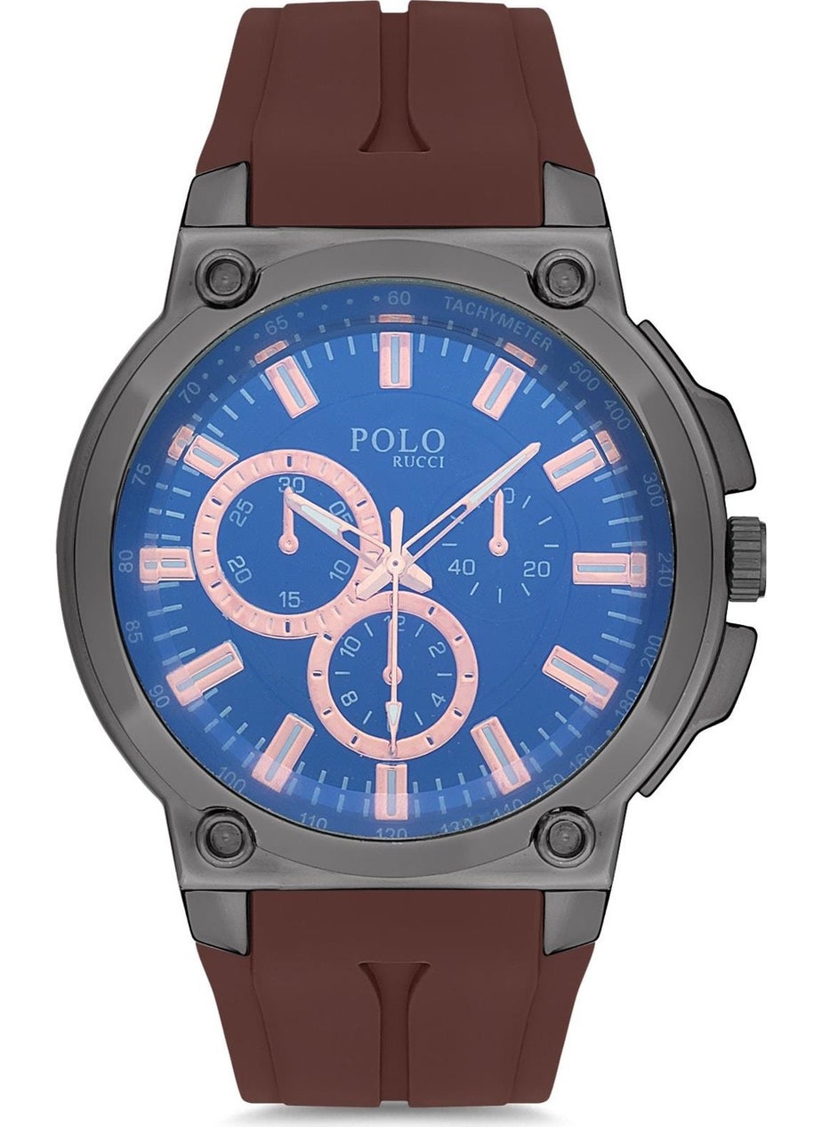 Polo Rucci 2214 Men's Wristwatch with Silicone Strap 