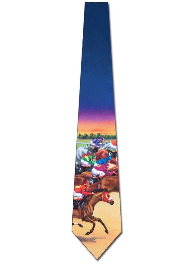 Three Rooker Horse Racing tie Mens Necktie - Image 4