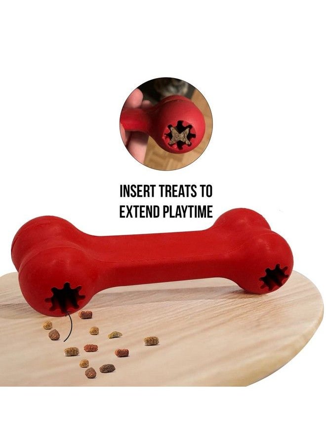 Goofy Tails - Natural Rubber Dog Toys; Nontoxic Rubber Chew Toys For Dogs; Dog Bone Toy; For Dogs Ideal Dog Toy For All Breeds And Sizes (Classic Dog Bone Large) - Image 1