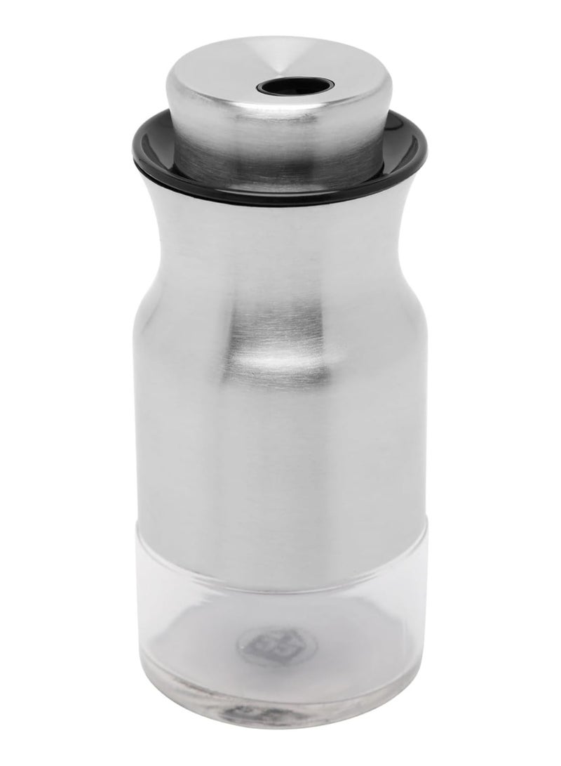 Olive Oil Dispenser Bottle Set 370ml & Pepper & Salt Dispenser 130ml with Stainless Steel Outer Body | Oil Dispenser Bottle for Kitchen & Restaurant | Food & Oil Dispenser Dispenser - Image 3