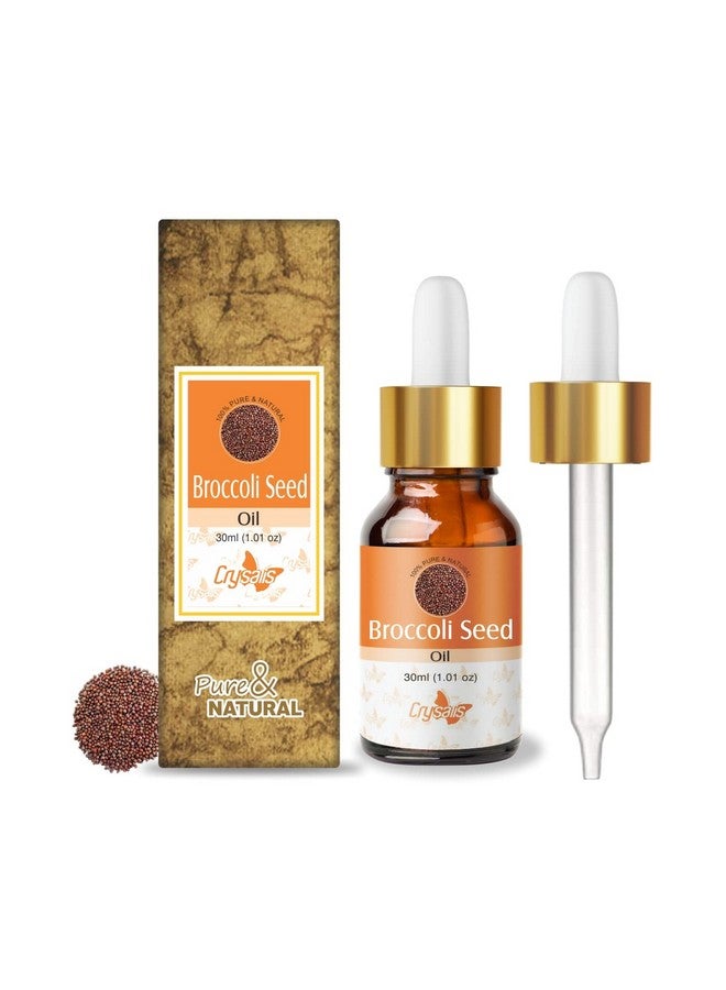 Crysalis Broccoli Seed (Brassica Oleracea Var. Italica) Oil|100% Pure & Natural Undiluted Essential Oil Organic Standard For Skin & Hair Care|Therapeutic Grade Oil, Restores Skin Glow 30ml - Image 1