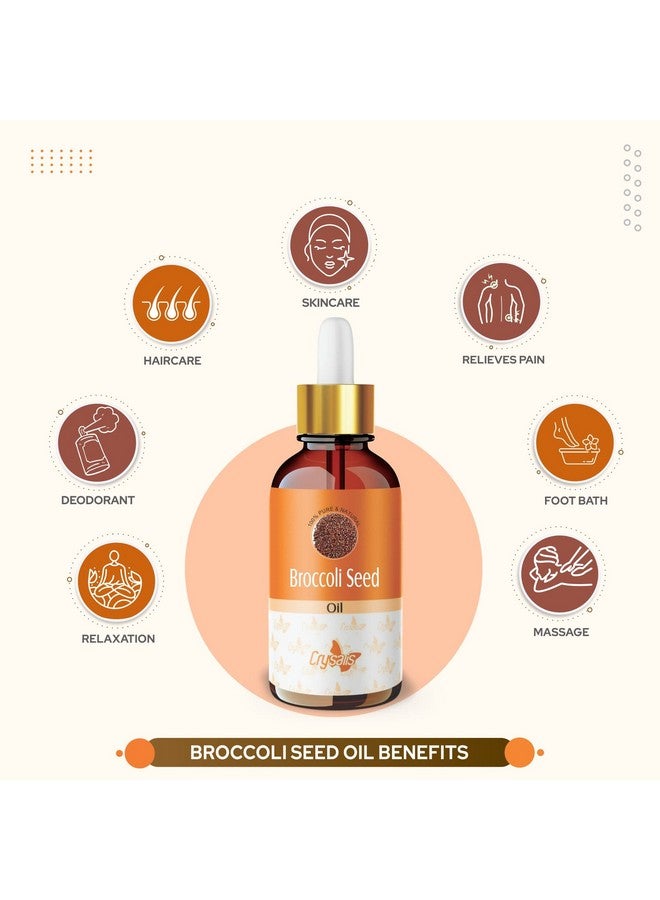 Crysalis Broccoli Seed (Brassica Oleracea Var. Italica) Oil|100% Pure & Natural Undiluted Essential Oil Organic Standard For Skin & Hair Care|Therapeutic Grade Oil, Restores Skin Glow 30ml - Image 3