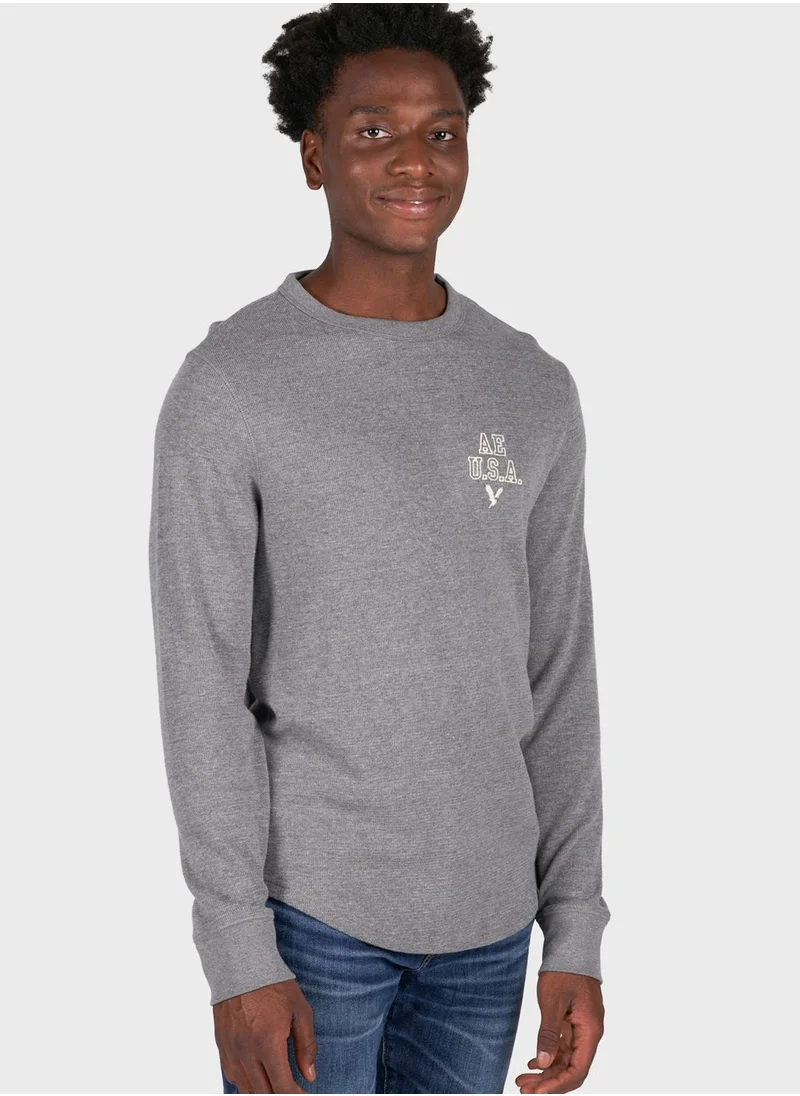 American Eagle Logo Crew Neck T-Shirt