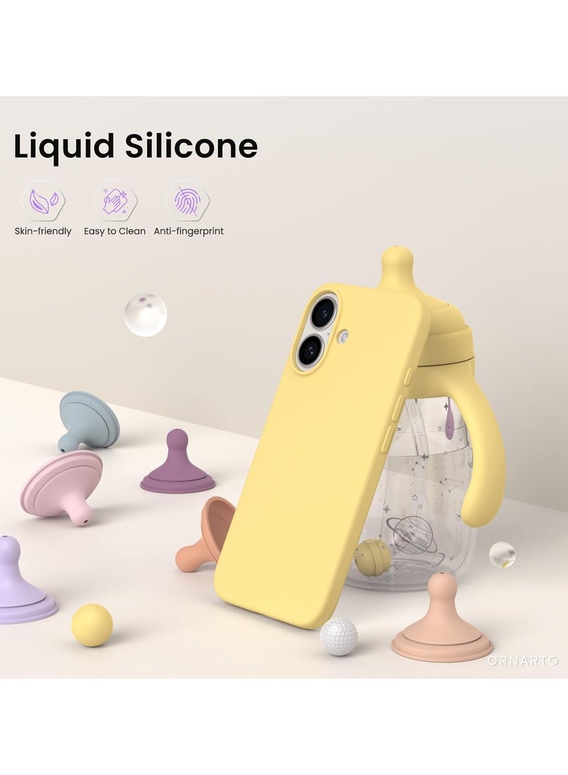 MIGOFAST Designed for iPhone 16 Case Silicone Ultra Slim Shockproof Phone Case with Soft Anti-Scratch Microfiber Lining Enhanced Camera Protection Phone Case for iPhone 16 6.1" - Image 2