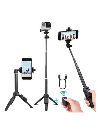 Selfie Stick For Phone Size 4 5-6 2Inch Extendable Selfie Stick Tripod With Bluetooth Wireless Remote Phone Holder (YT9928 Black) - pzsku/Z2E21C54B5E1C39ECEDF5Z/45/_/1709823647/7f8ff3d0-6461-4729-b20a-bf2c3cabb69e