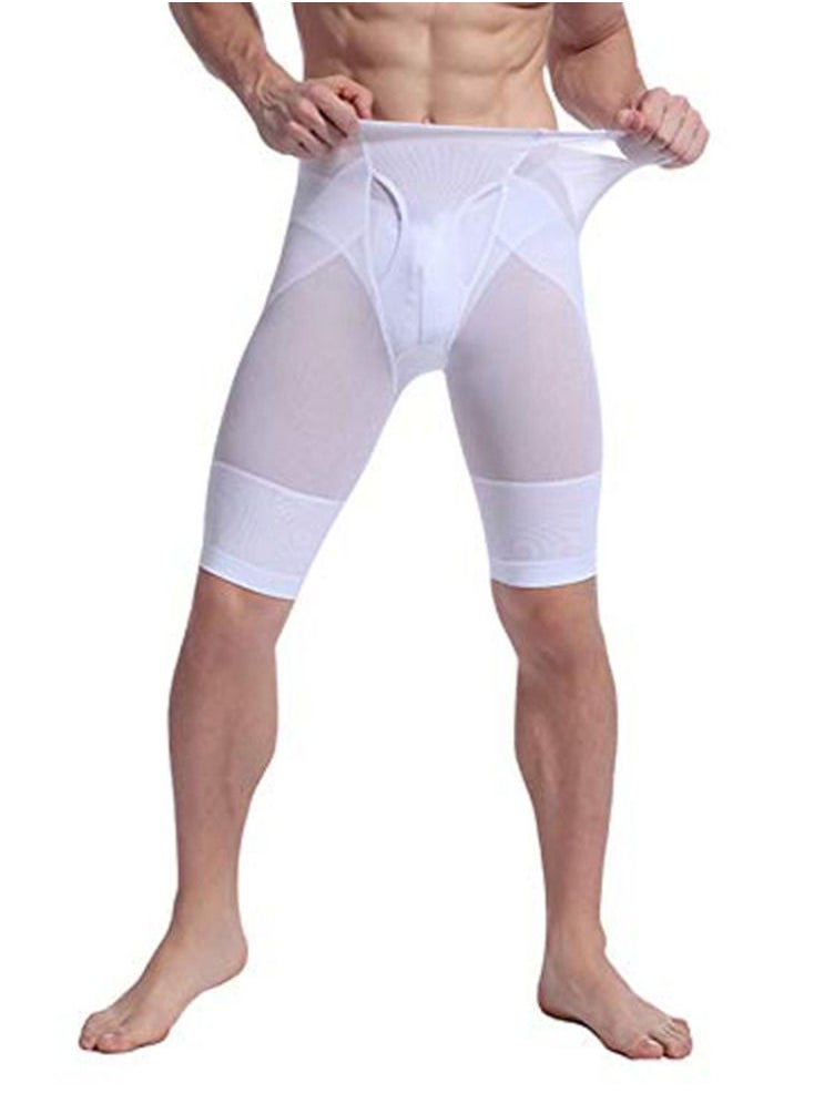 Spall - Men Thigh Lift Slimming Brief Shaper High Waist Pants Invisible Mens Slimming Bodysuit Flat Tummy Boxer Shorts Push Up Buttocks And Hips - Image 1