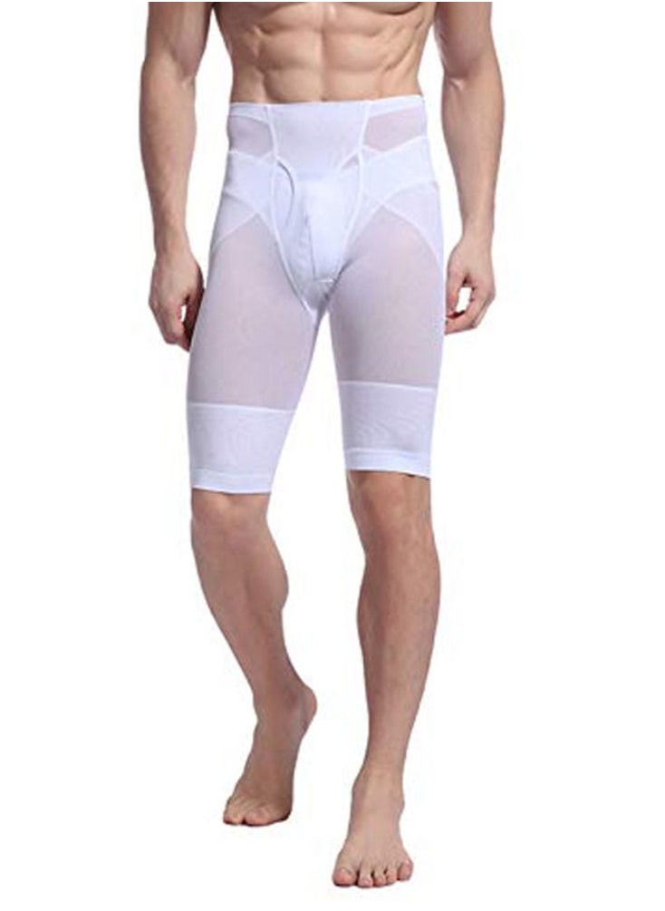 Spall - Men Thigh Lift Slimming Brief Shaper High Waist Pants Invisible Mens Slimming Bodysuit Flat Tummy Boxer Shorts Push Up Buttocks And Hips - Image 1
