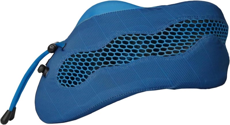 Cabeau The Air Circulating Head And Neck Memory Foam Evolution Cooling Travel Pillow - Blue - Image 2