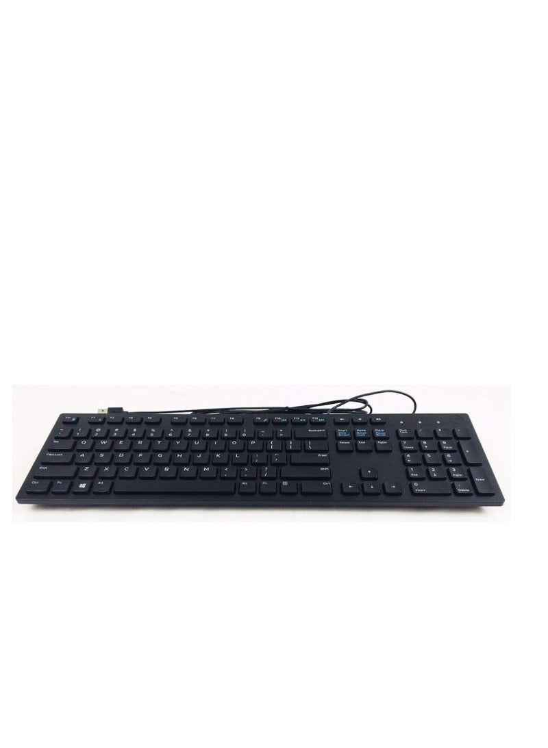 Dell KB216 Wired Keyboard (580-ADMT) – Black – Comfortable & Durable for Home and Office - Image 1