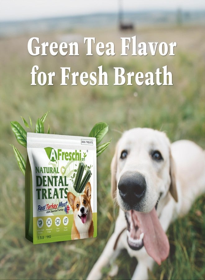 A Freschi srl All Natural Dog Chews, USA-Sourced Trukey, Hypoallergenic, Long-Lasting Chew for Puppies and Adult Dogs, Grain-Free, Signature Series, Turkey Dental Sticks 2.2 lb - Image 5