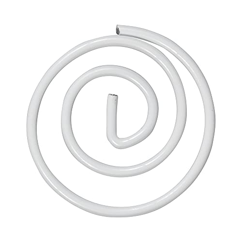 JAM PAPER Circular Paper Clips - Round Paperclips - White - 50/Pack - Image 3
