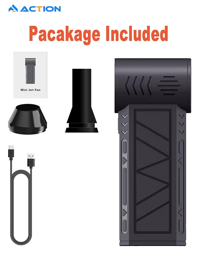 Cordless Electric Air Duster, Alternative to Air Can Gas Cleaning for Keyboard Laptop Cleaner | 130000RPM Portable Air Blower, Compressed Air Duster with nozzle attachments