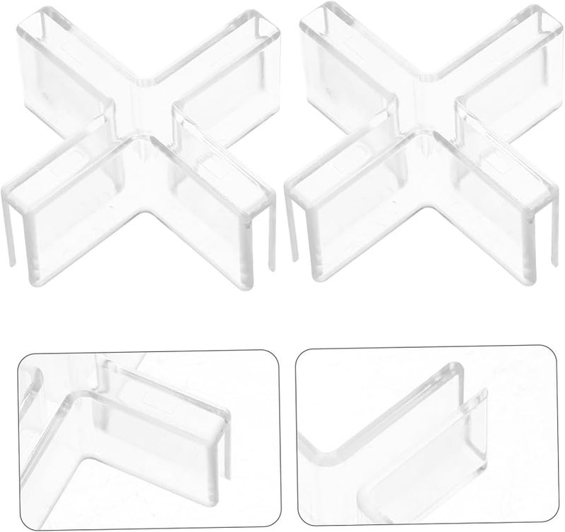 10pcs Transparent Plastic Aquarium Glass Fixing Clamps Easy Installation for Fish Tank Partition Boards - Image 5