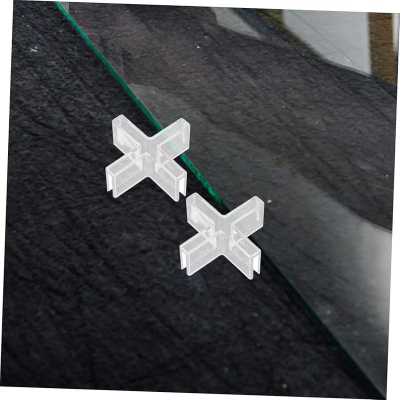 10pcs Transparent Plastic Aquarium Glass Fixing Clamps Easy Installation for Fish Tank Partition Boards - Image 3