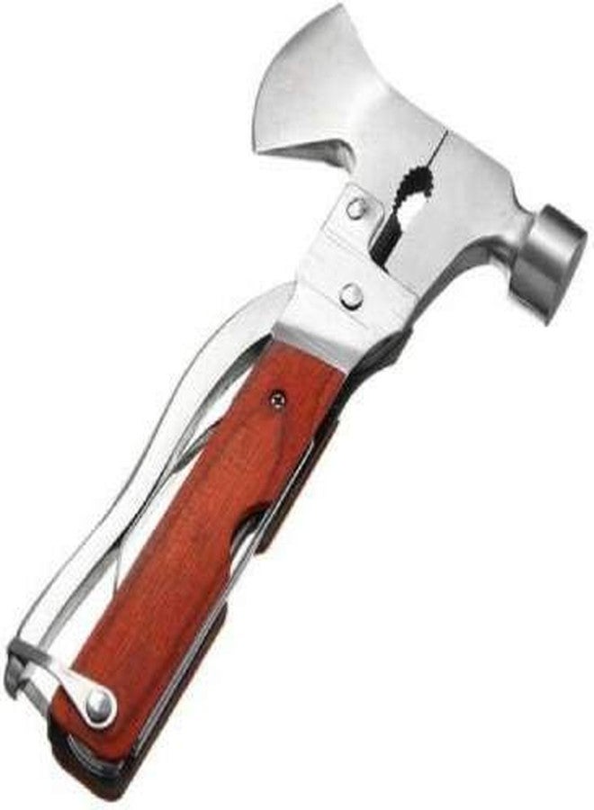Rollyware Multifunction Stainless Steel 10 in 1 Multi-Functional Pocket Hand Tool Set (Hatched, Hatchet, Wrench, Cutter and More) Multipurpose MultiTools Hammers., - Image 1