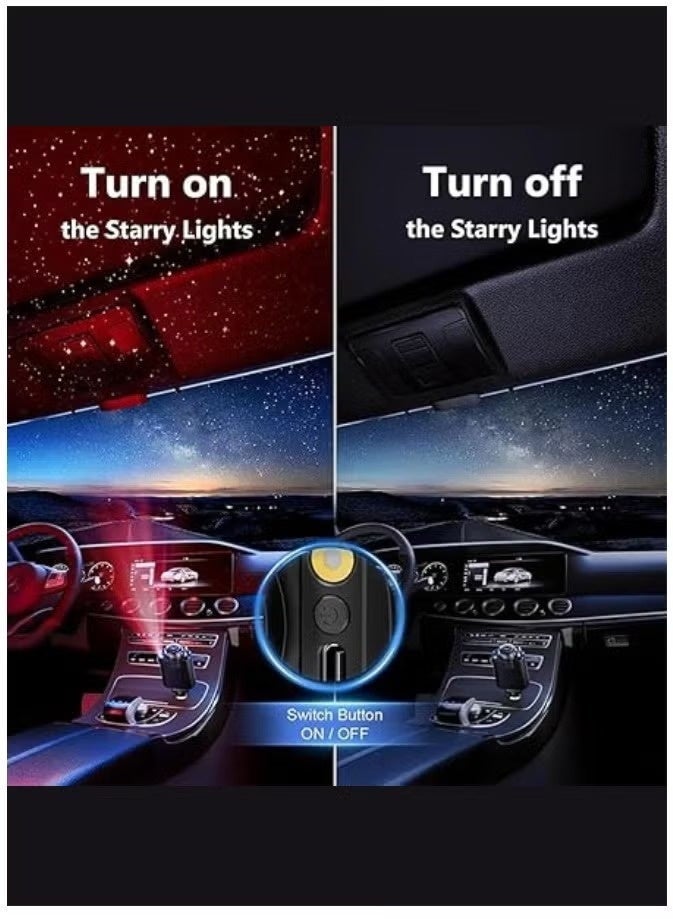 شاحن سيارة قابل للسحب 5 في 1 بقوة 45 واط مع إضاءة نجوم ومعطر جو | شحن سريع PD بقوة 30 واط لأجهزة iPhone 16/15/14/13/12/11 وأجهزة Android | محول سيارة USB-C و QC3.0 للشحن السريع | هيكل من البولي كربونات المقاوم للحريق | شاحن سيارة عالمي متعدد المنافذ للسفر والاستخدام اليومي - Image 3