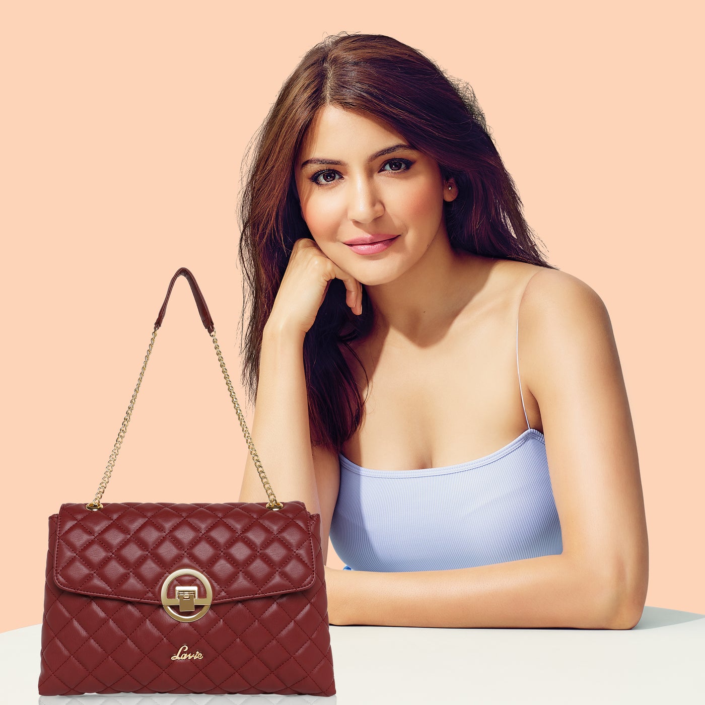 حقيبة لافي كويلت إيدن نسائية بحمالة علوية لون نبيت...