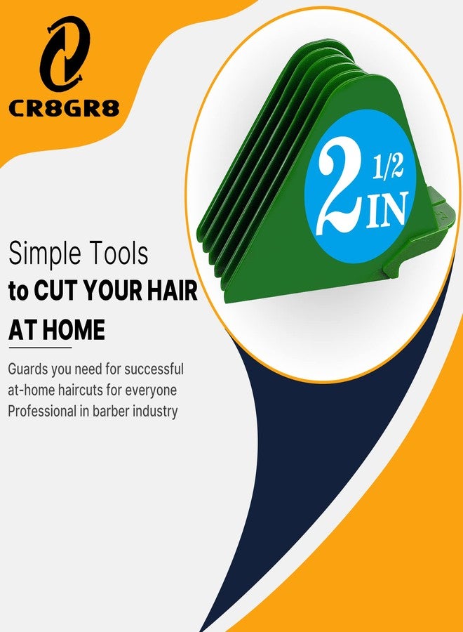 CR8GR8 Clipper Guards Compatible with Wahl 10 12 14 16 18 20 Hair Clipper Guards 6pcs Extra Long Clipper Guard Attachments 2.5 Inch Clipper Guides Multiple Sizes Universal 2.5", 2.25", 2", 1.75", 1.5", 1.25" - Image 3