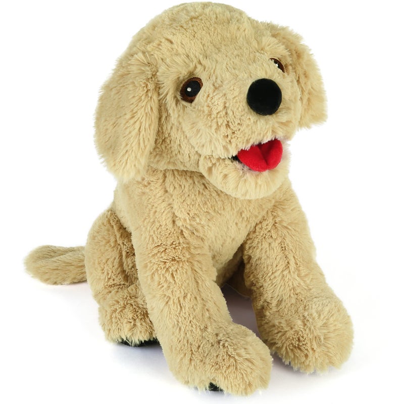 LotFancy Dog Stuffed Animals 12 inch Cuddly Golden Retriever Stuffed Animals Sitting Puppy Dog Plush Toy Birthday Gift for Kids Boys Girls - Image 2